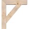 Ekena Millwork Traditional Block Smooth Bracket w/ Offset Brace, Douglas Fir, 7 1/2"W x 32"D x 36"H BKT0806X32X36TRA05SDF - alternate 3
